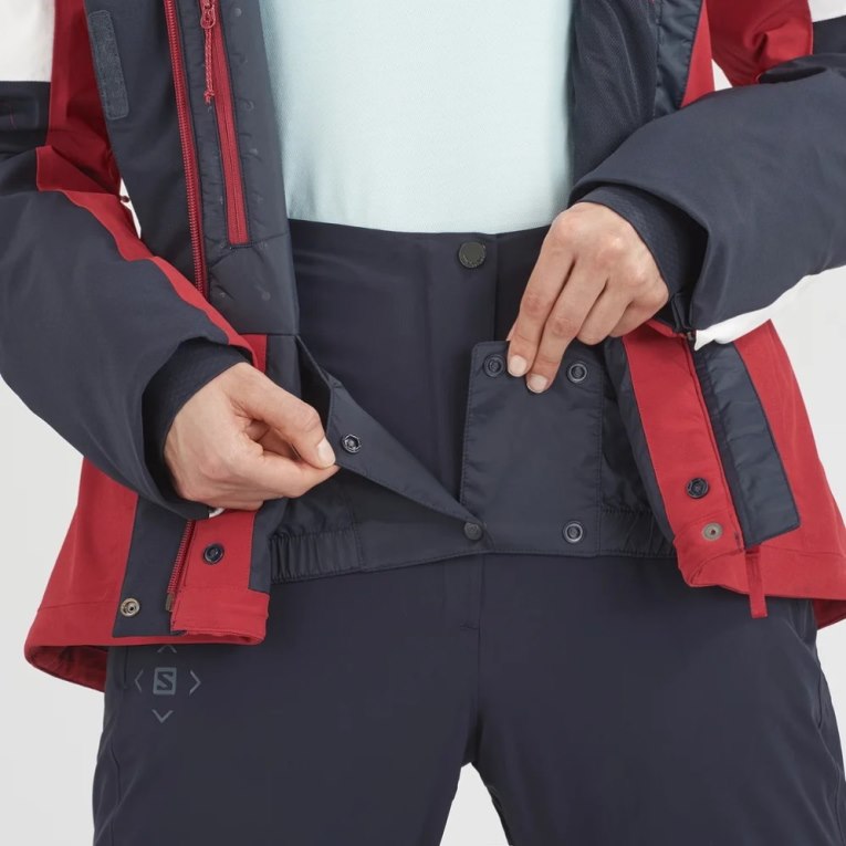 Chaquetas Aislantes Salomon Speed Mujer Rojos Azul Marino | MX ARHM568